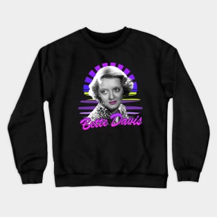 Bette davis / Sunset retro 80s Crewneck Sweatshirt